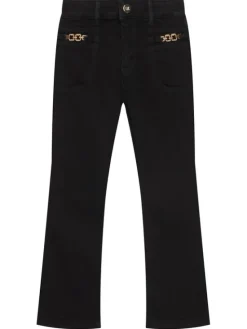 Abel & Lula Jeansy 5721 Czarny Flare Fit