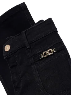 Abel & Lula Jeansy 5721 Czarny Flare Fit