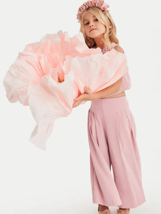 Abel & Lula Komplet top i spodnie 5233 Różowy Regular Fit