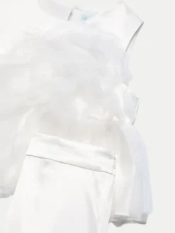 Abel & Lula Komplet top i spodnie 5235 Biały Slim Fit