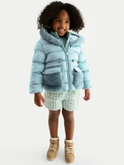 Abel & Lula Kurtka zimowa 5849 Zielony Regular Fit