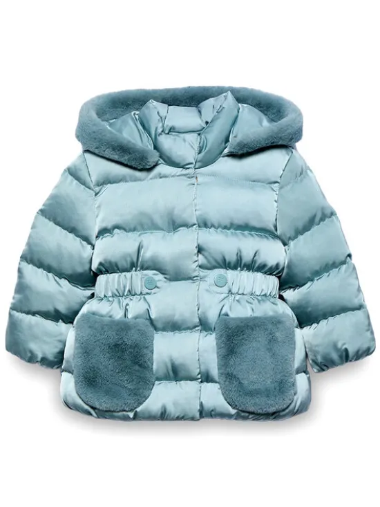 Abel & Lula Kurtka zimowa 5821 Zielony Regular Fit