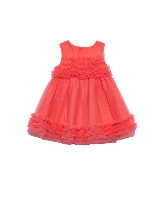 Abel & Lula Sukienka elegancka 5014 Pomarańczowy Regular Fit