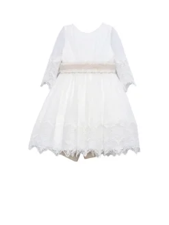 Abel & Lula Sukienka elegancka 5028 Biały Regular Fit