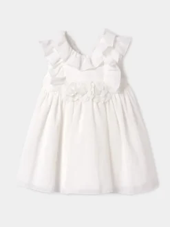 Abel & Lula Sukienka elegancka 5002 Écru Regular Fit