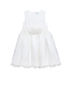 Abel & Lula Sukienka elegancka 5027 Biały Regular Fit