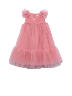 Abel & Lula Sukienka elegancka 5039 Różowy Regular Fit