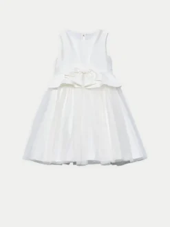 Abel & Lula Sukienka elegancka 5034 Biały Regular Fit