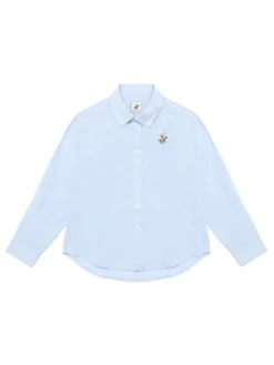 Beverly Hills Polo Club Koszula P-SS26B-SH0152 Niebieski jasny Regular Fit
