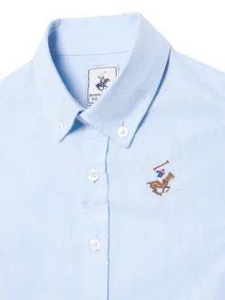 Beverly Hills Polo Club Koszula P-SS26B-SH0152 Niebieski jasny Regular Fit