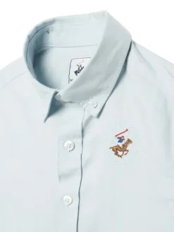 Beverly Hills Polo Club Koszula P-SS26B-SH0151 Niebieski jasny Regular Fit