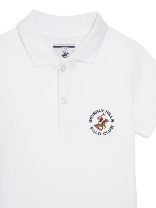 Beverly Hills Polo Club Polo P-SS26B-P42560 Biały Regular Fit