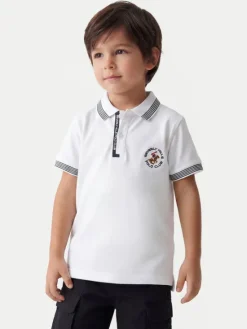Beverly Hills Polo Club Polo P-SS26B-P424108 Biały Regular Fit