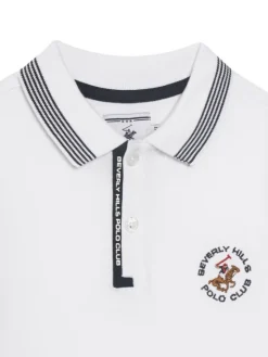 Beverly Hills Polo Club Polo P-SS26B-P424108 Biały Regular Fit
