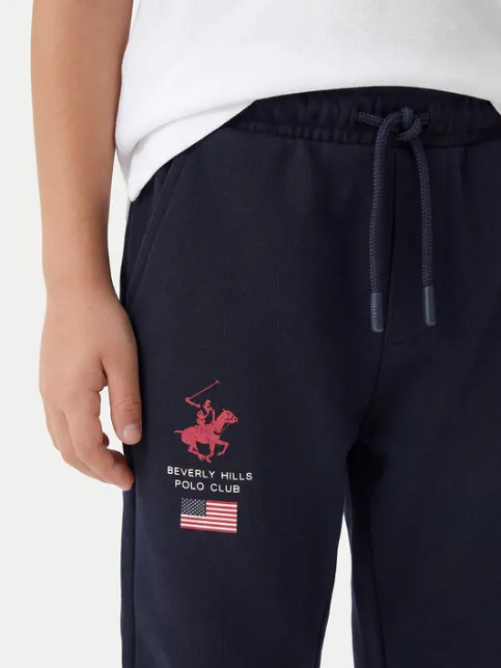 Beverly Hills Polo Club Spodnie dresowe P-SS26B-TF0033K Granatowy Regular Fit