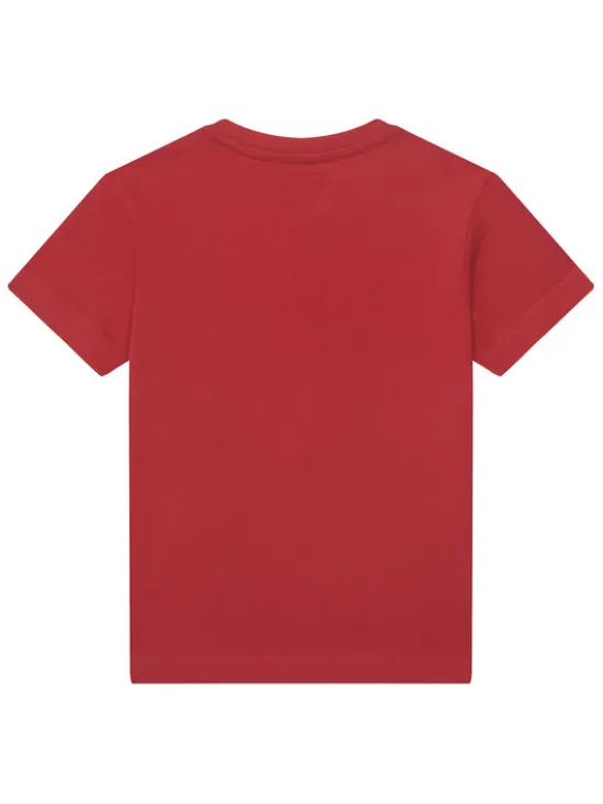 Beverly Hills Polo Club T-Shirt P-SS26B-TS0132 Czerwony Regular Fit