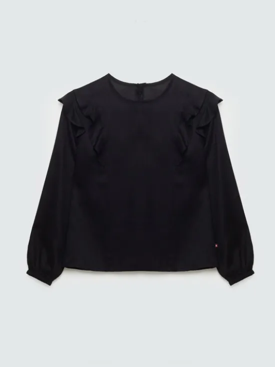 BIG STAR Bluzka SAFIE Czarny Basic Fit