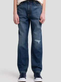 BIG STAR Jeansy ISAAM Niebieski Loose Fit