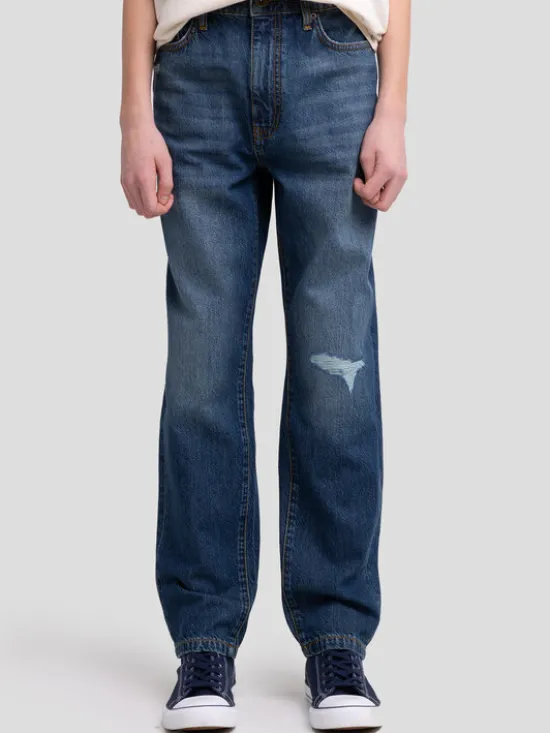 BIG STAR Jeansy ISAAM Niebieski Loose Fit
