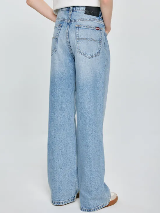 BIG STAR Jeansy NATALIE Niebieski Wide Fit