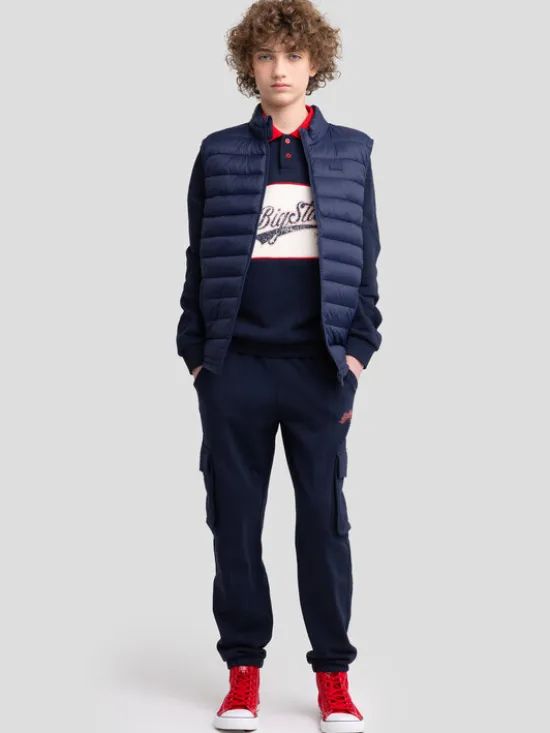 BIG STAR Kamizelka GRIMBO Granatowy Basic Fit