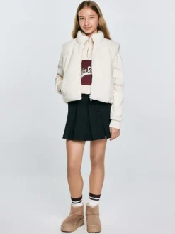 BIG STAR Kamizelka ZOJA Kremowy Basic Fit