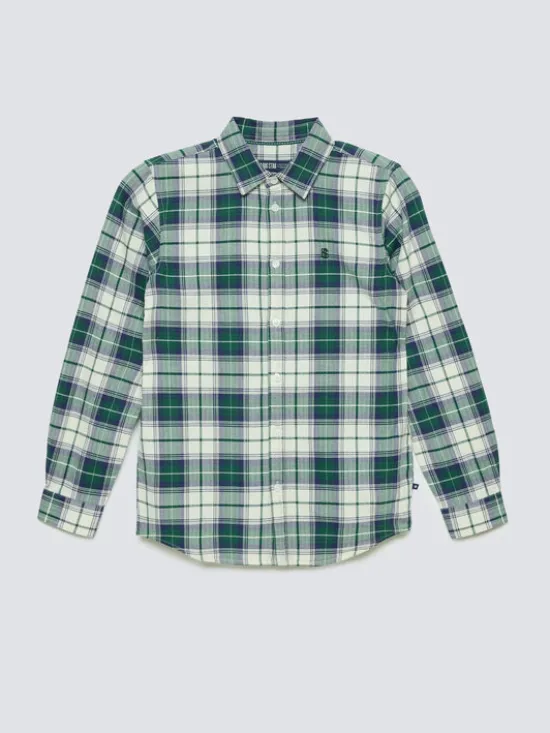 BIG STAR Koszula KEVIN Zielony Basic Fit