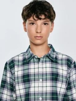 BIG STAR Koszula KEVIN Zielony Basic Fit