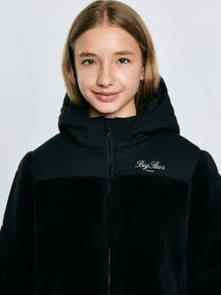 BIG STAR Kurtka zimowa KESJA Czarny Basic Fit