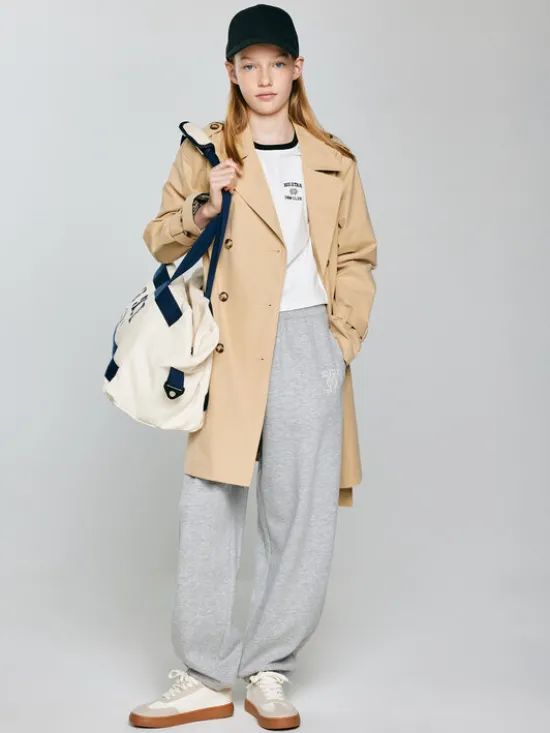 BIG STAR Płaszcz przejściowy ELISKA Beżowy Basic Fit