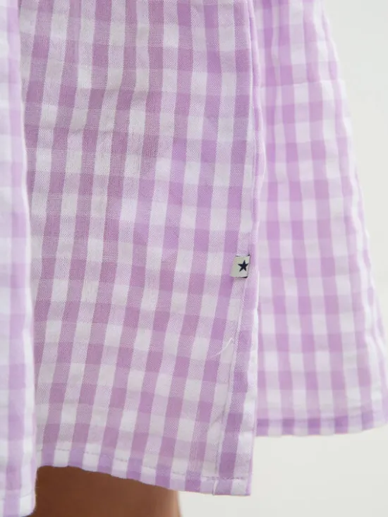BIG STAR Sukienka codzienna AMELIA Fioletowy Comfort Fit