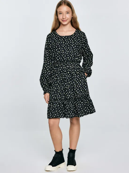 BIG STAR Sukienka codzienna NAMISA Czarny Basic Fit