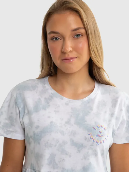 BIG STAR Sukienka dzianinowa FIONALKA Niebieski Basic Fit