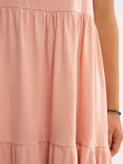 BIG STAR Sukienka letnia ALDONKA Różowy Basic Fit