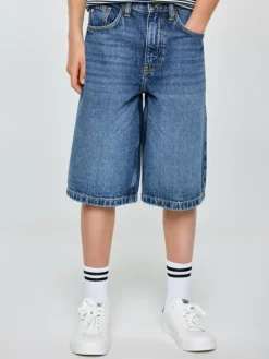 BIG STAR Szorty jeansowe ANDYS Granatowy Loose Fit