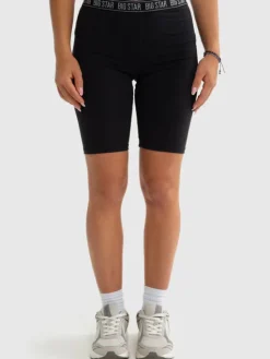 BIG STAR Szorty materiałowe NIKOLINASA Czarny Slim Fit