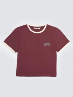 BIG STAR T-Shirt KOLA Bordowy Basic Fit