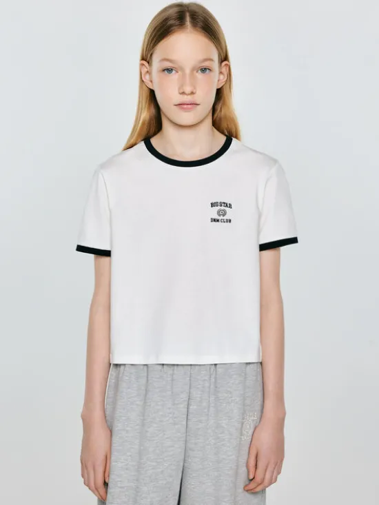 BIG STAR T-Shirt LILLIA Biały Basic Fit