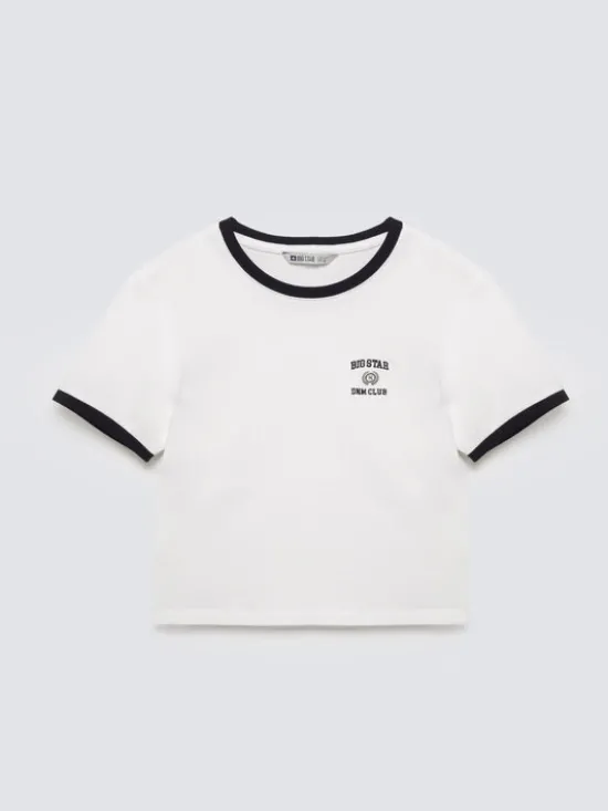 BIG STAR T-Shirt LILLIA Biały Basic Fit