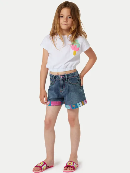 Billieblush Szorty jeansowe U20112 Niebieski Regular Fit