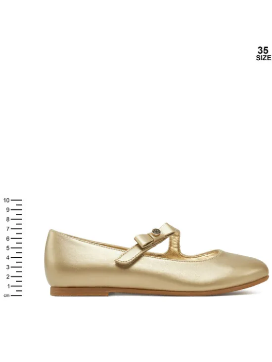 Calvin Klein Jeans Baleriny Ballerina V4A3-83042-1322 S Złoty