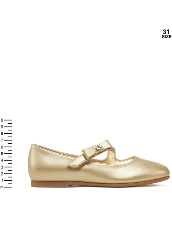 Calvin Klein Jeans Baleriny Ballerina V4A3-83042-1322 M Złoty