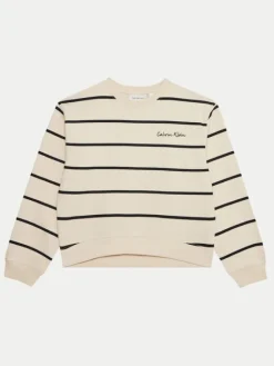 Calvin Klein Jeans Bluza IG0IG02751 Biały Boxy Fit