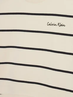 Calvin Klein Jeans Bluza IG0IG02751 Biały Boxy Fit