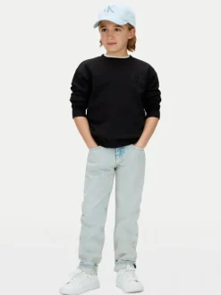 Calvin Klein Jeans Bluza LVCKSJB07B Czarny Relaxed Fit