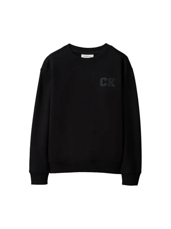 Calvin Klein Jeans Bluza LVCKSJB07B Czarny Relaxed Fit