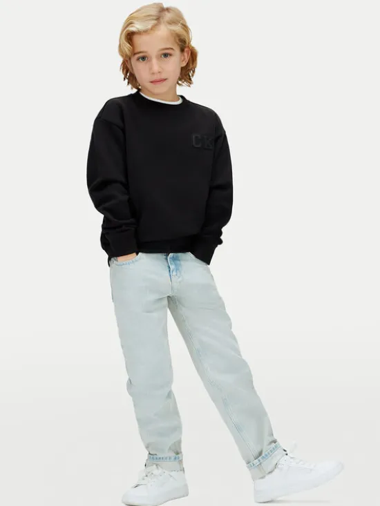 Calvin Klein Jeans Bluza LVCKSJB07B Czarny Relaxed Fit
