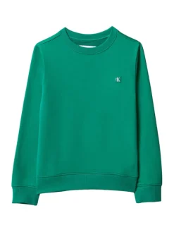 Calvin Klein Jeans Bluza Mini Badge LV1CKSJB33 Zielony Regular Fit