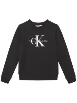 Calvin Klein Jeans Bluza Monogram IU0IU00675 D Czarny Regular Fit