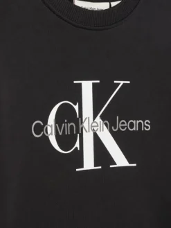 Calvin Klein Jeans Bluza Monogram IU0IU00675 D Czarny Regular Fit